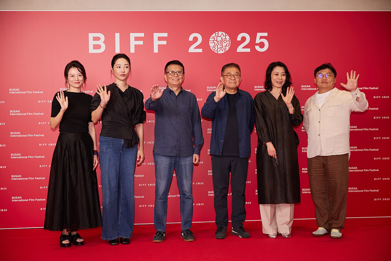 Peng Jin, Bai Baihe, Huang Jianxin, Zhang Lu, Liu Dan, Wang Chuanjun at the Busan International Film Festival 2025
