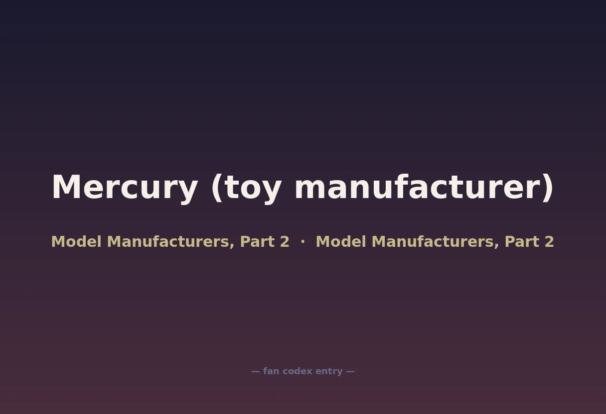 Mercury (toy manufacturer)