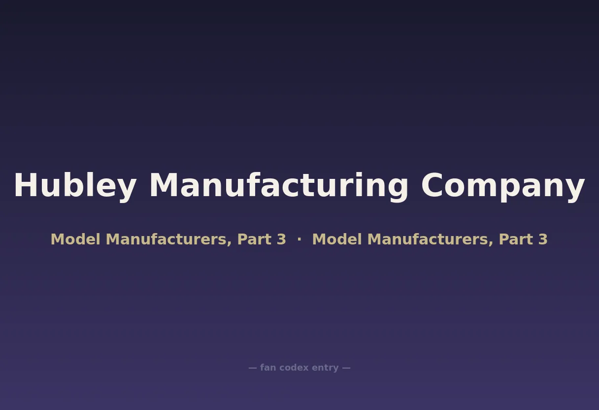 Hubley Manufacturing Company