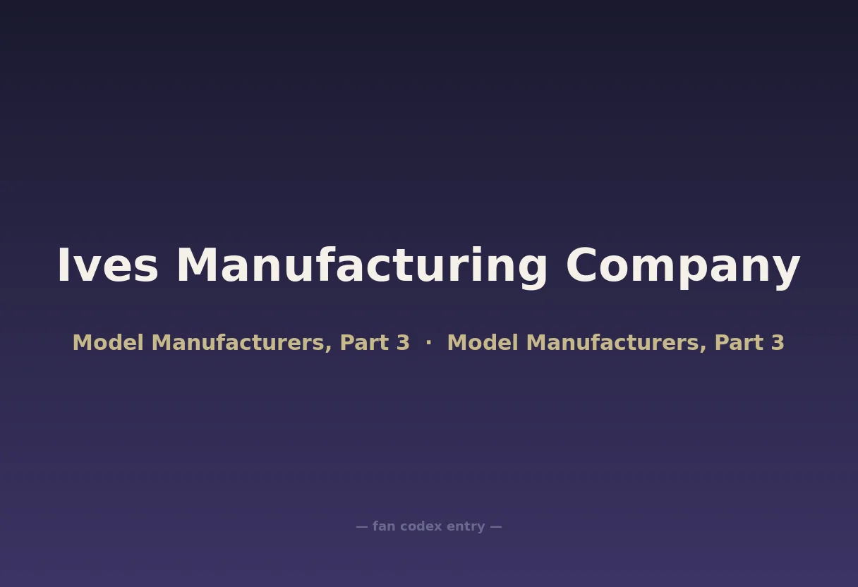 Ives Manufacturing Company