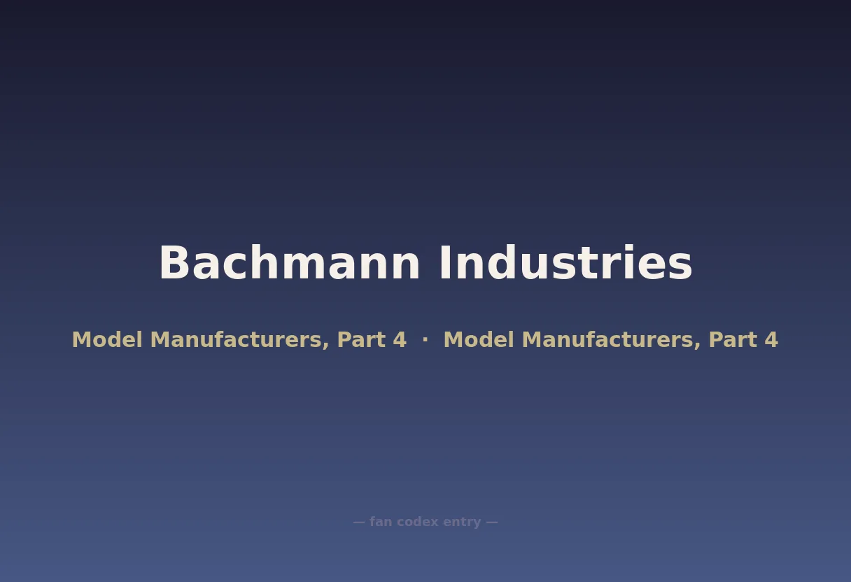 Bachmann Industries