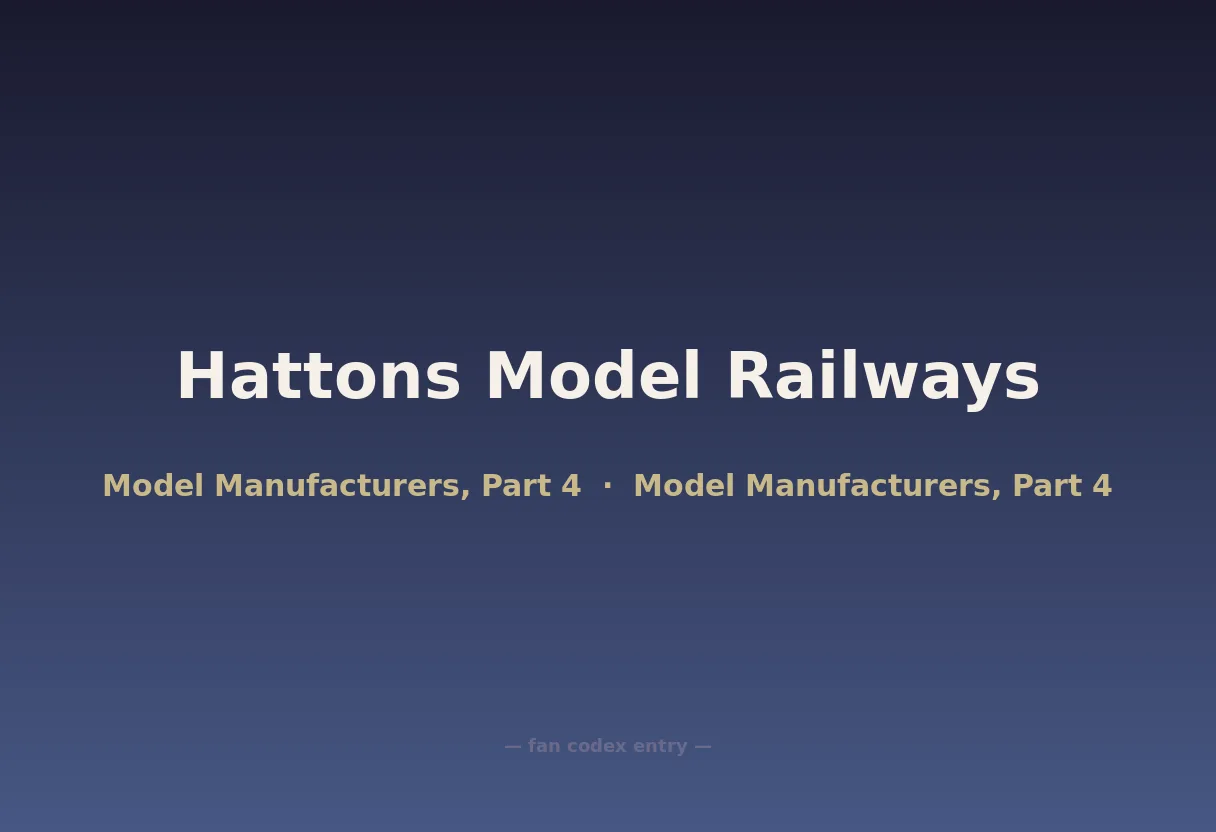 Hattons Model Railways