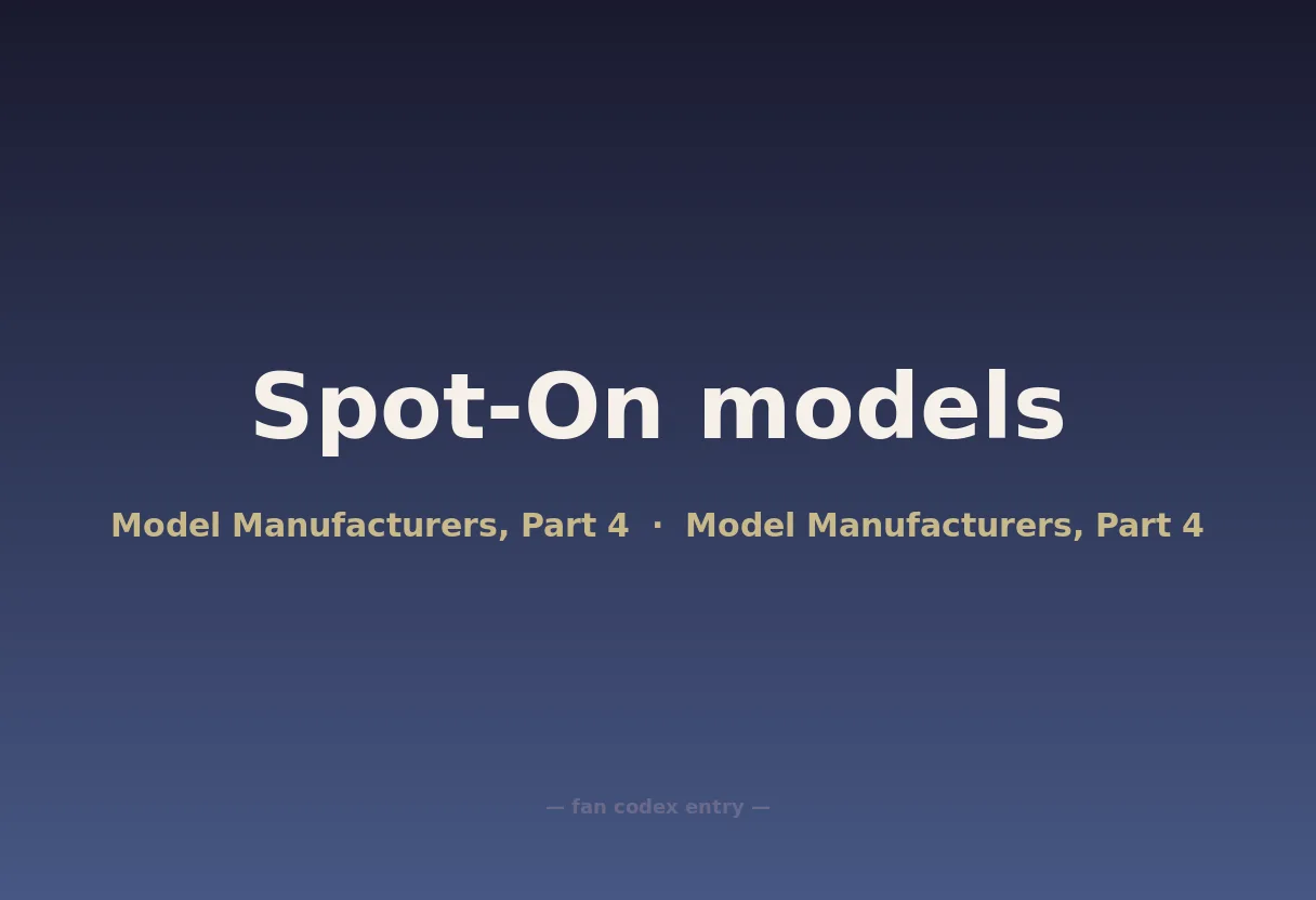 Spot-On models