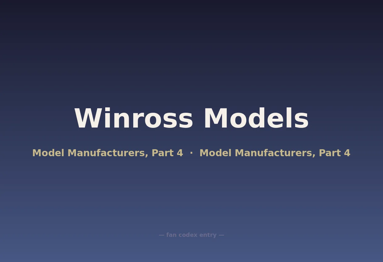 Winross Models