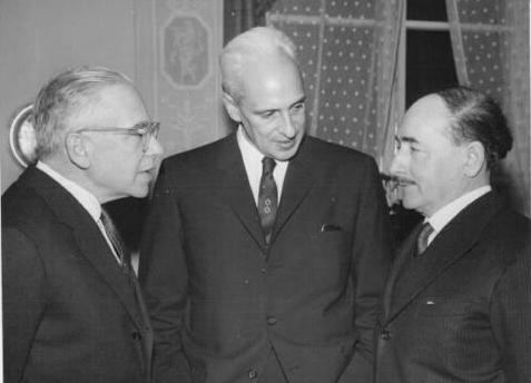Emilio Segrè, Severo Ochoa, Salvatore Quasimodo 1959