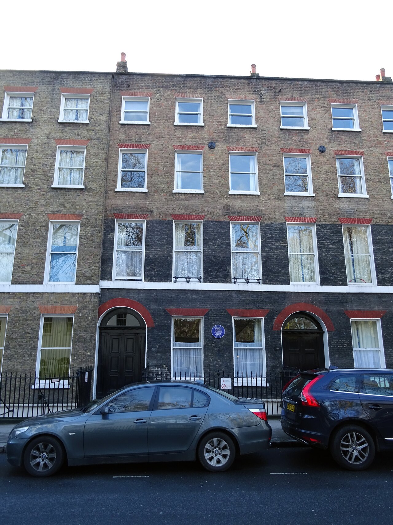 George Orwell and Sir Stephen Spender - Lansdowne Terrace London WC1N 1AS (Marchmont Association)