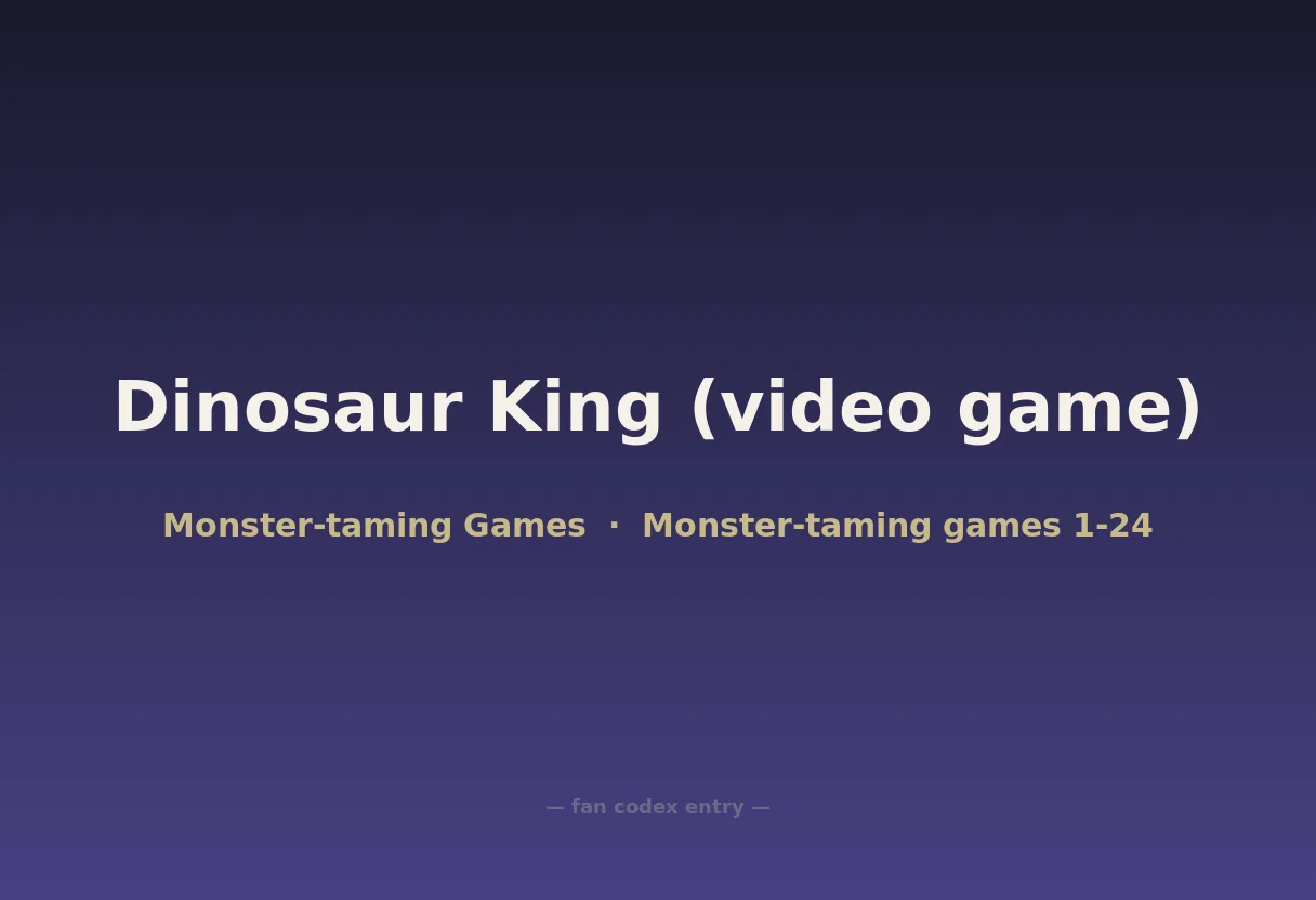 Dinosaur King (video game)