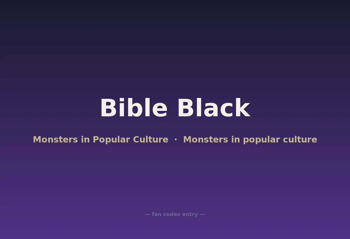 Bible Black