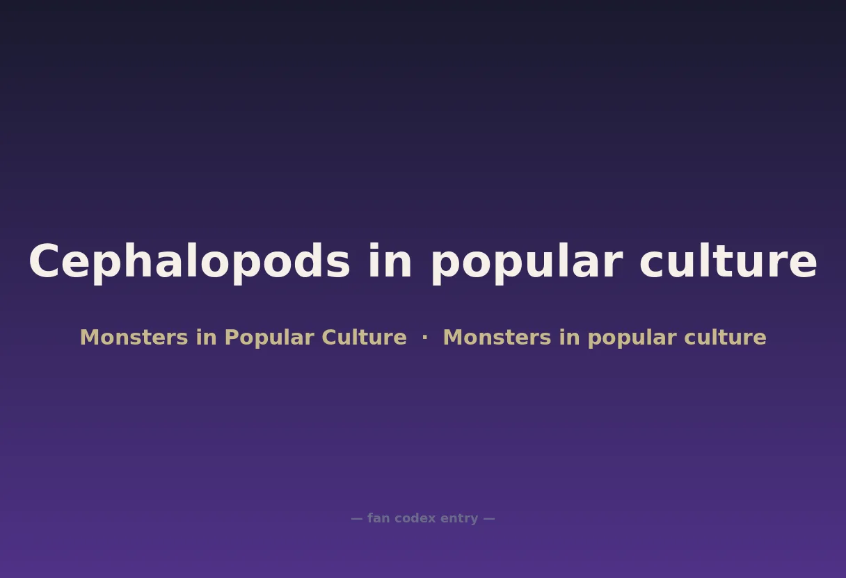 Cephalopods in popular culture
