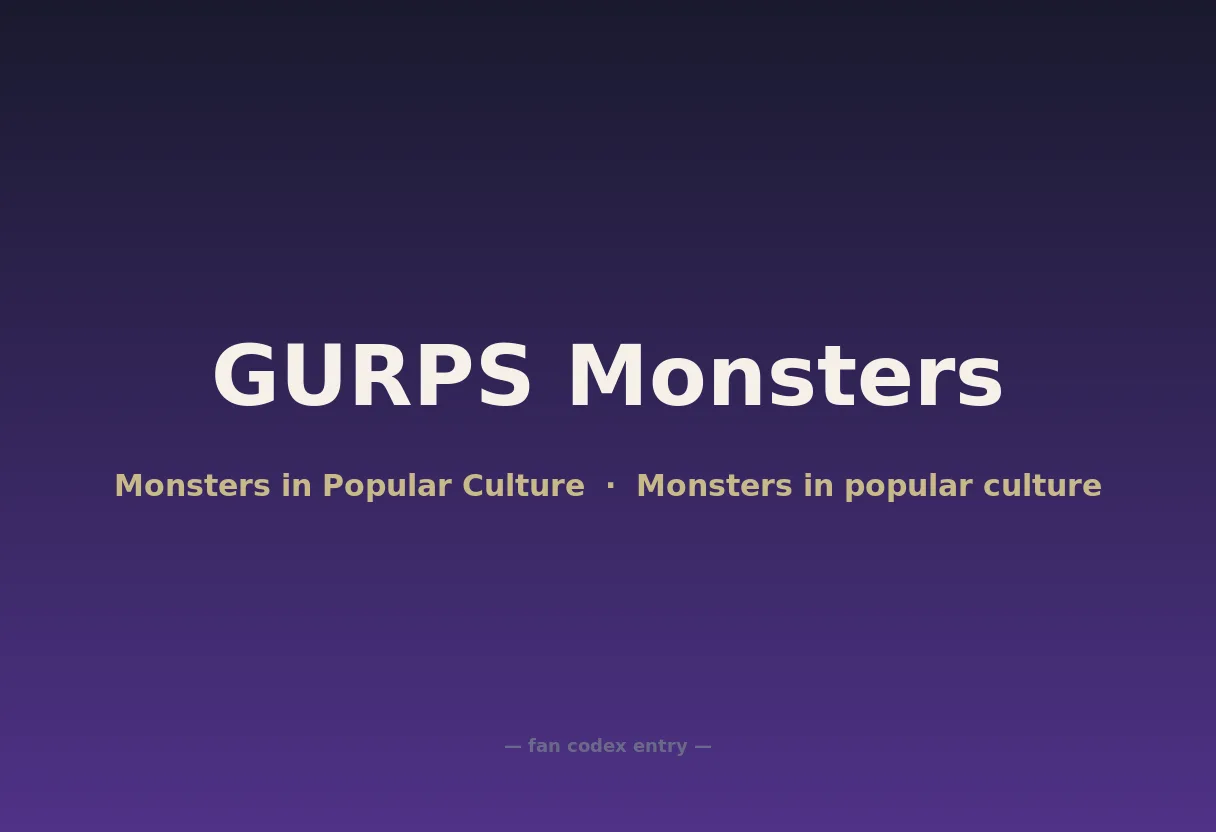 GURPS Monsters