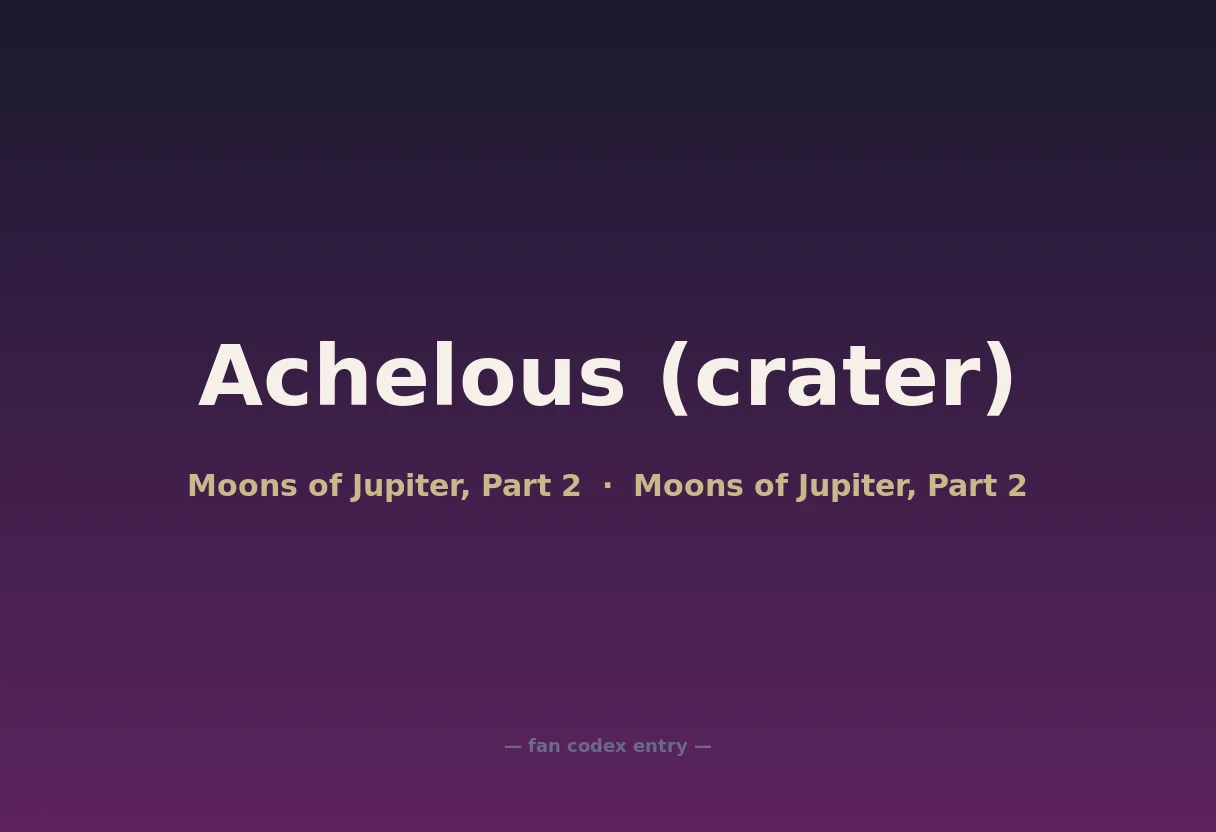 Achelous (crater)