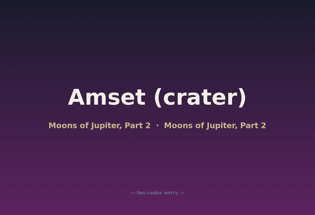 Amset (crater)