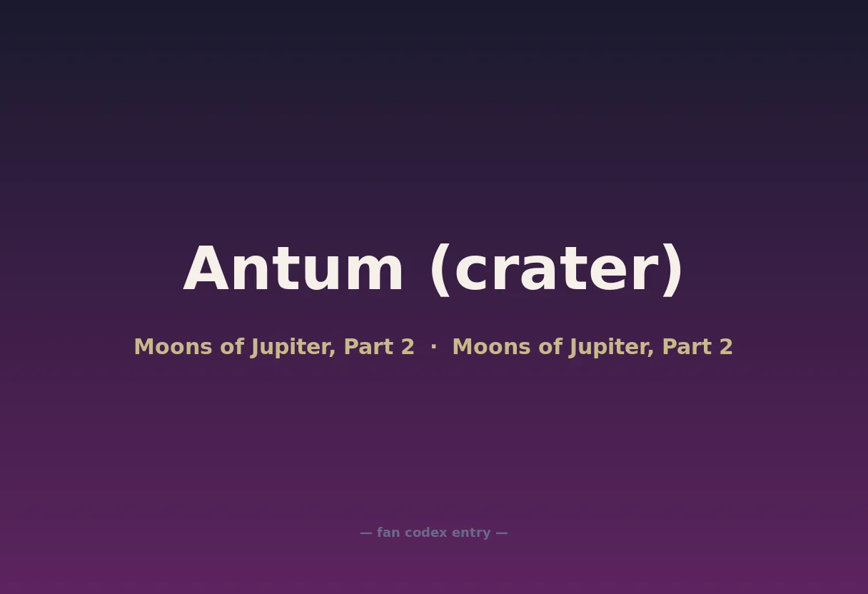 Antum (crater)