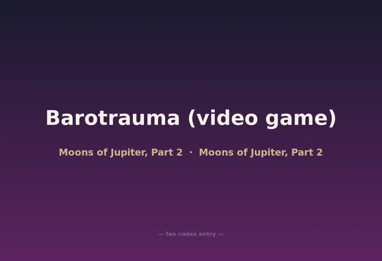 Barotrauma (video game)