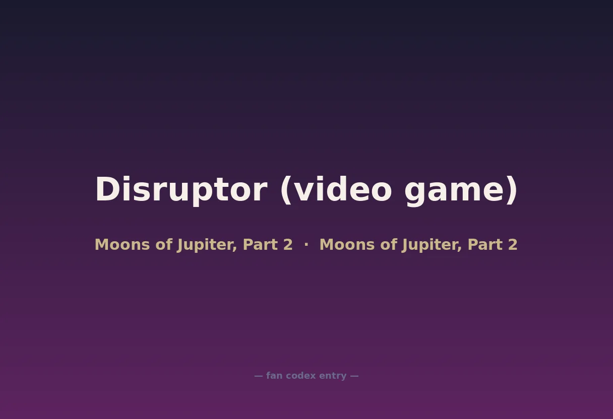 Disruptor (video game)