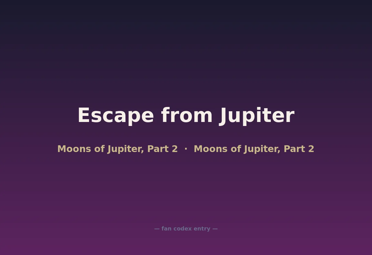 Escape from Jupiter