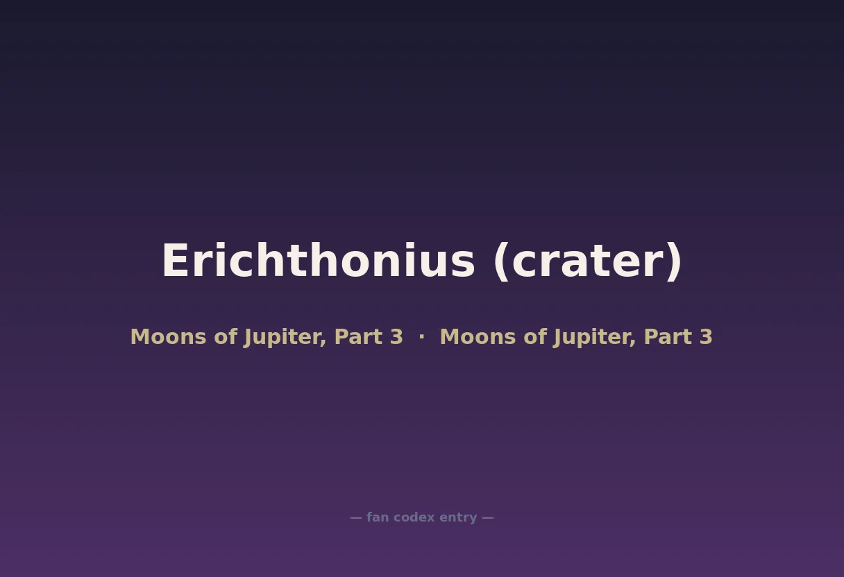 Erichthonius (crater)