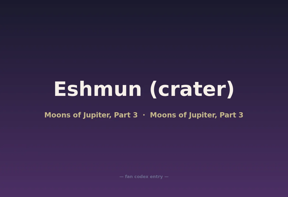 Eshmun (crater)