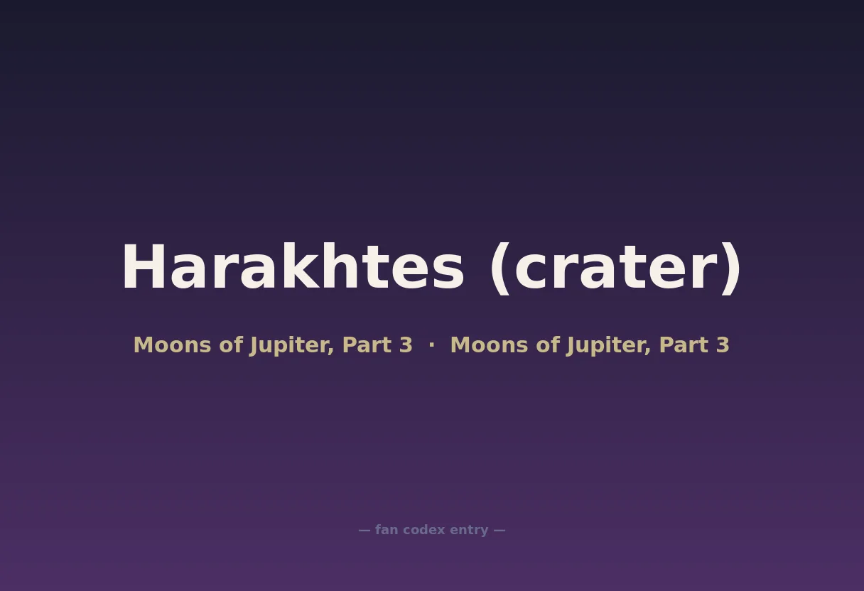 Harakhtes (crater)