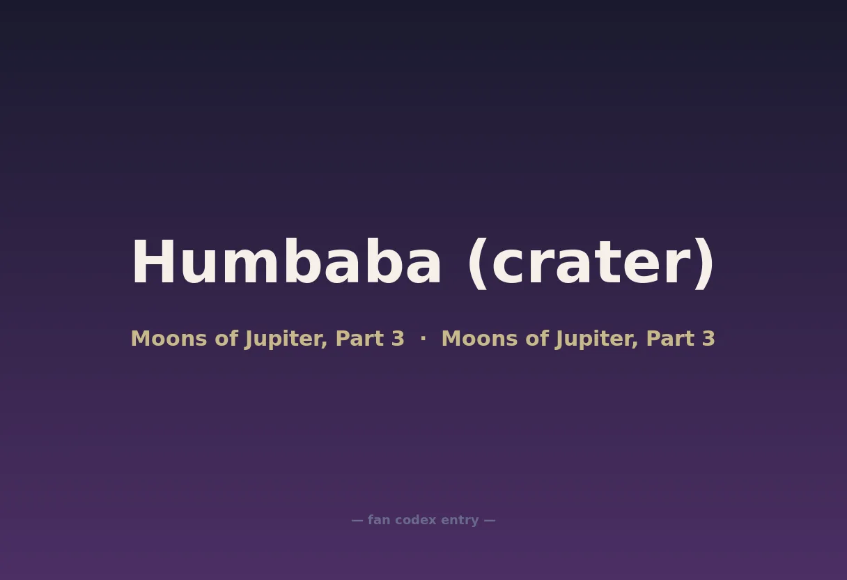 Humbaba (crater)