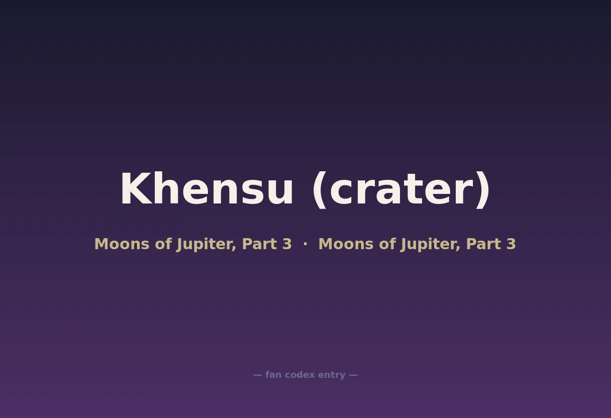 Khensu (crater)