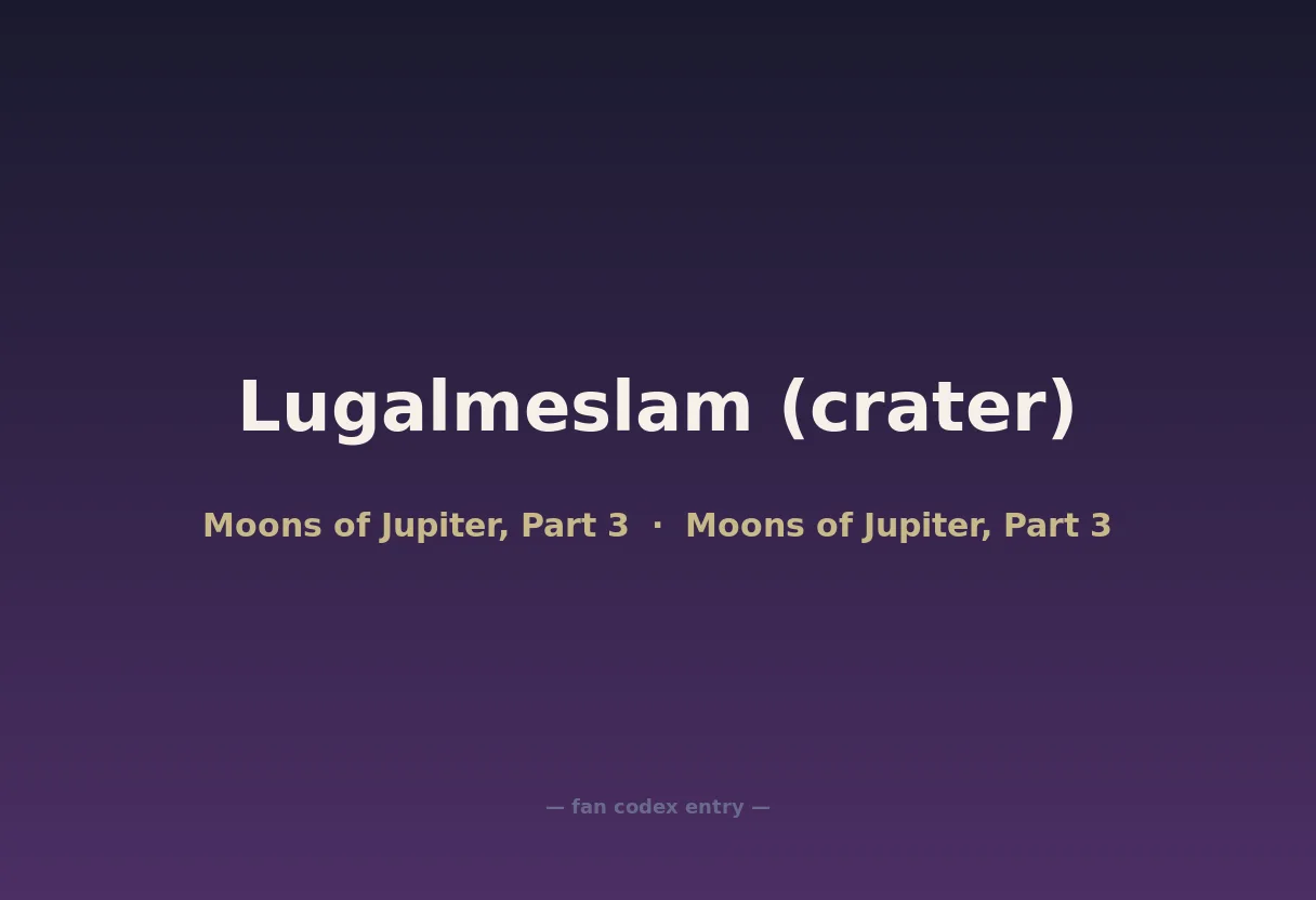 Lugalmeslam (crater)