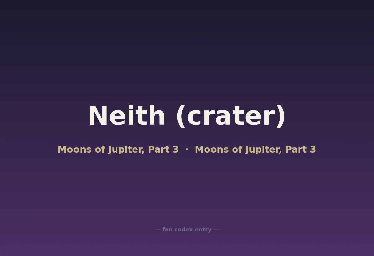 Neith (crater)