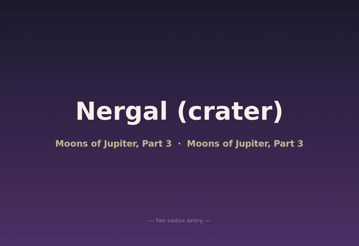 Nergal (crater)
