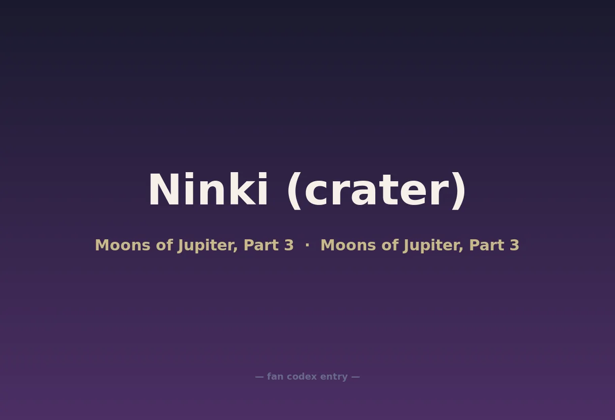 Ninki (crater)
