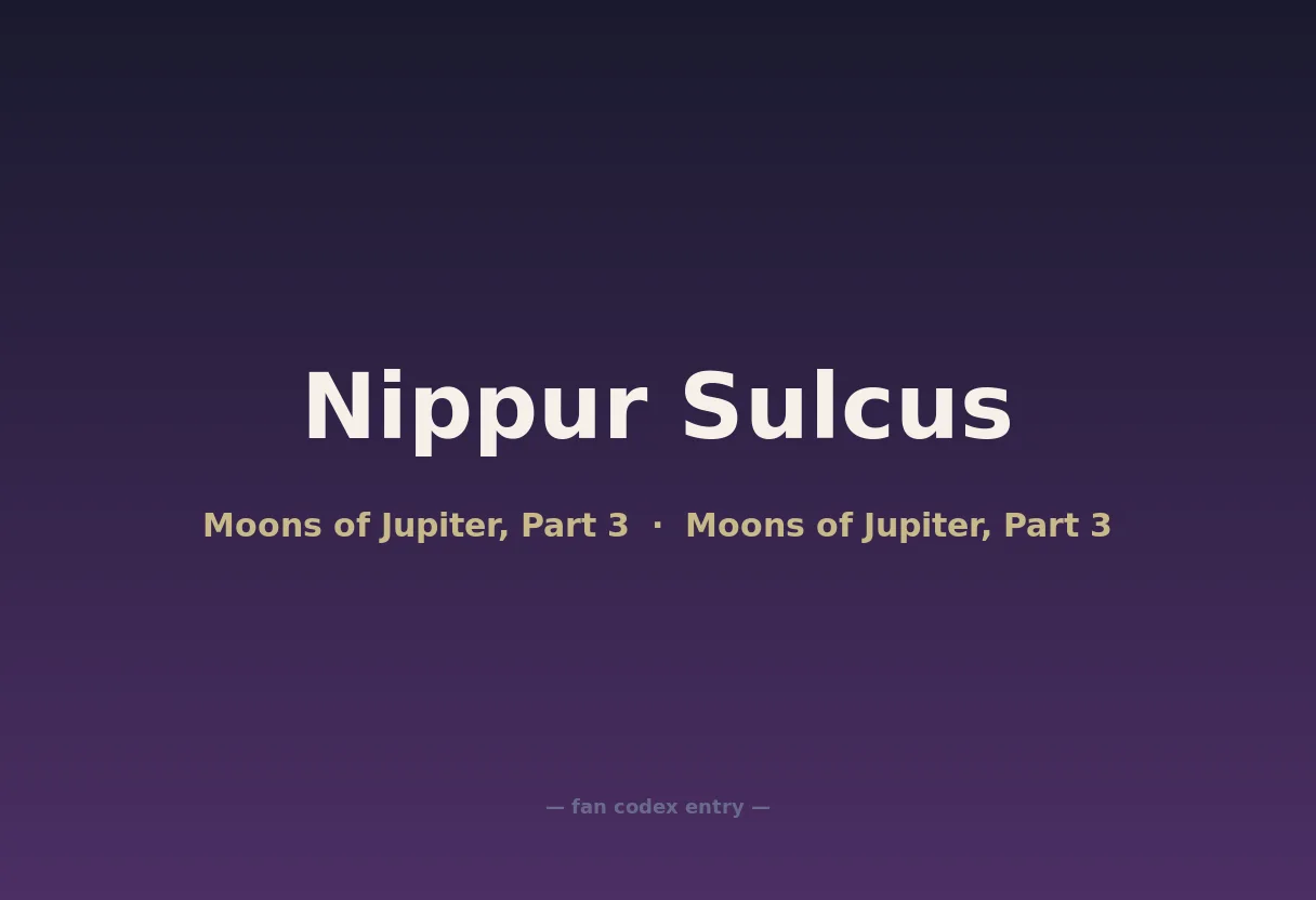 Nippur Sulcus