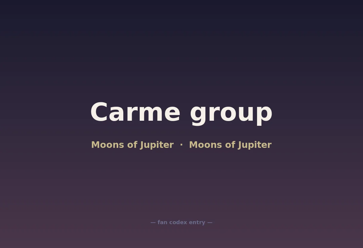 Carme group