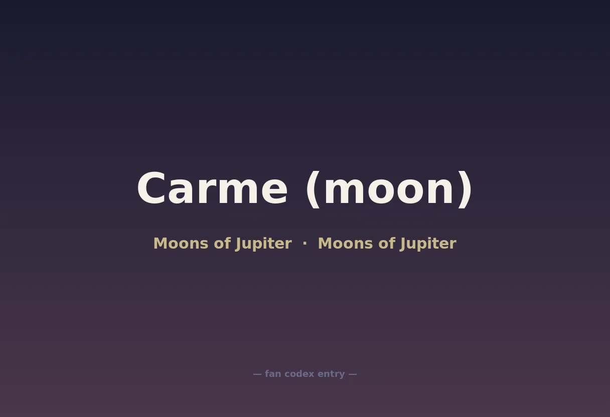 Carme (moon)