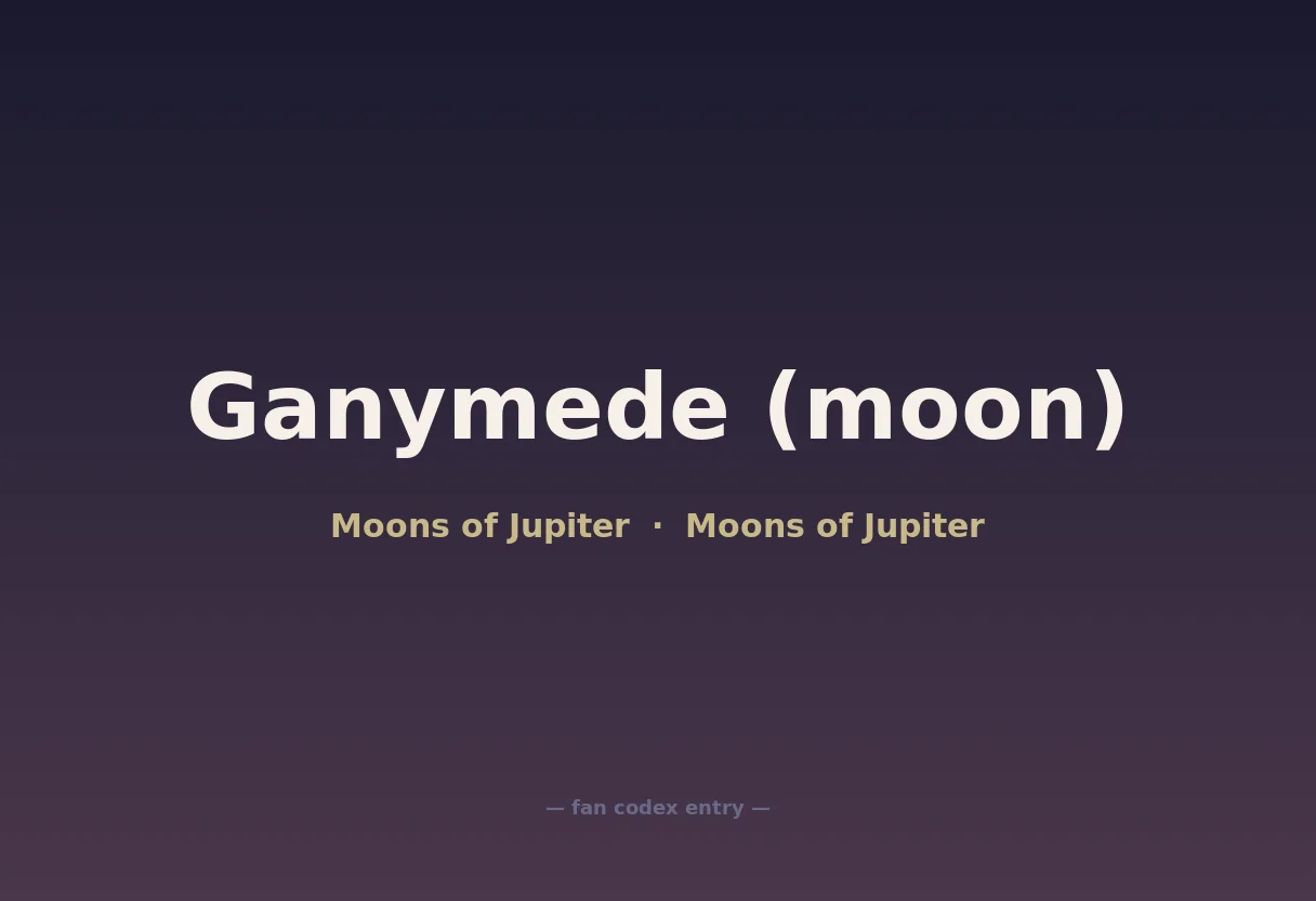 Ganymede (moon)