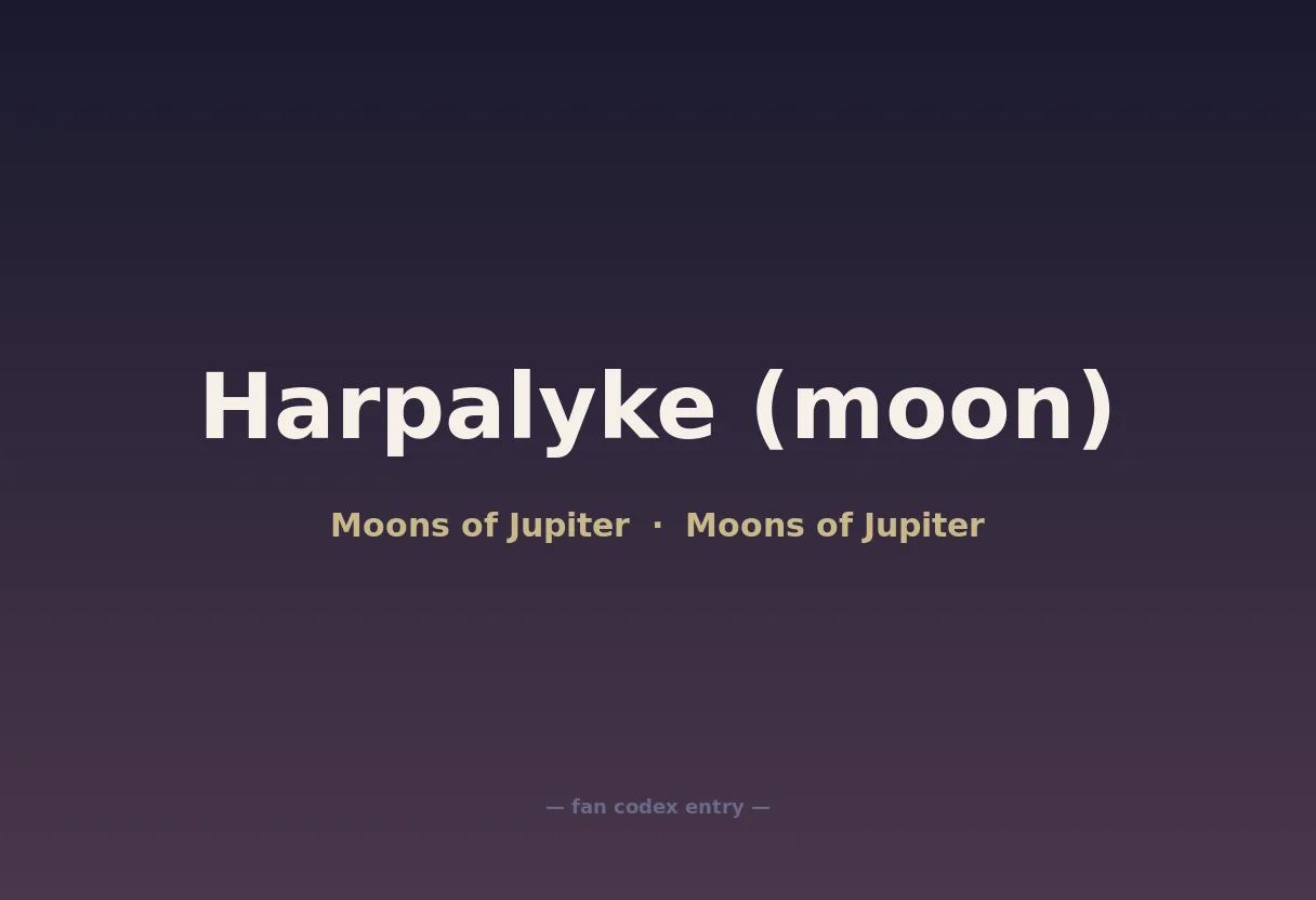 Harpalyke (moon)