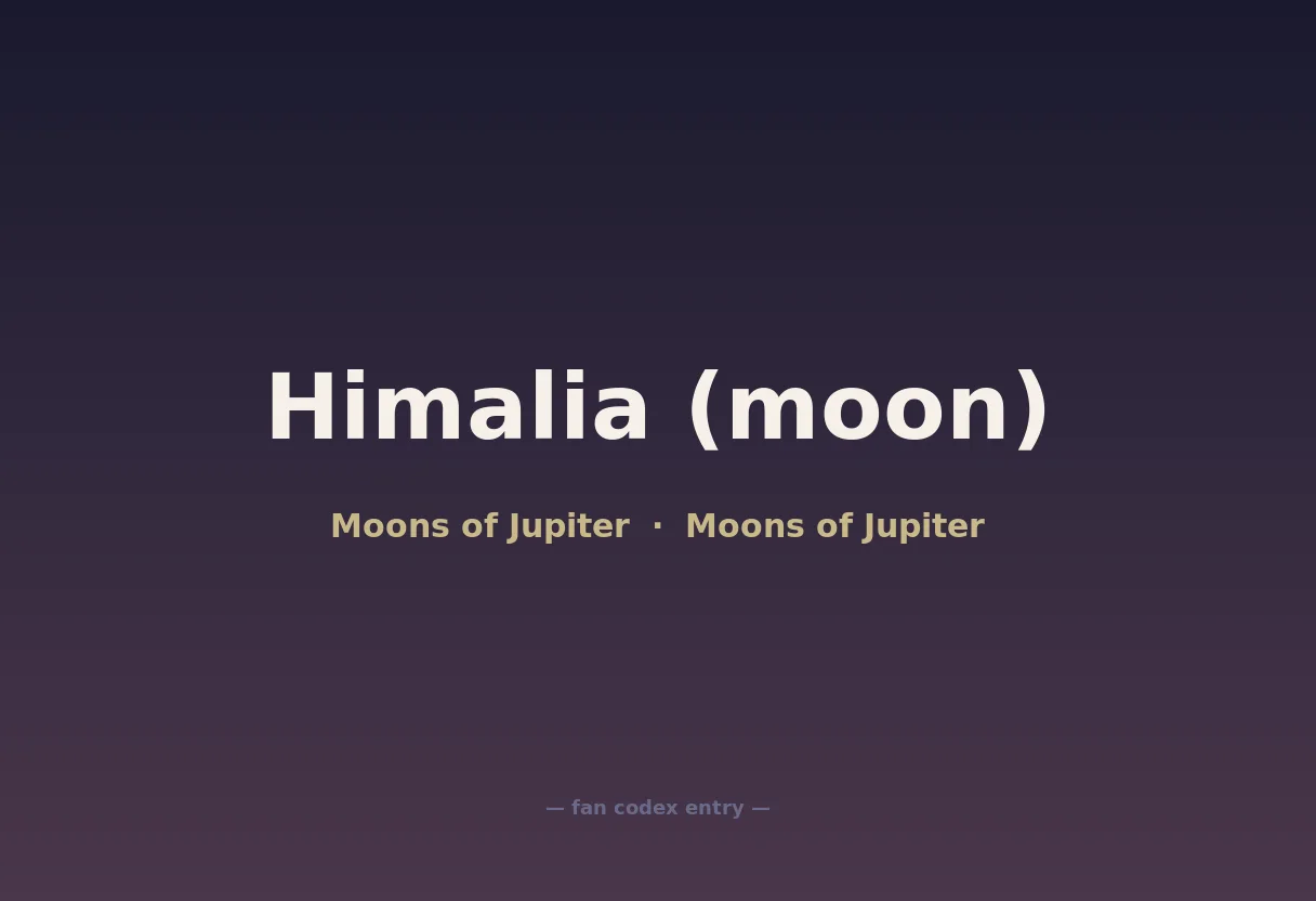Himalia (moon)
