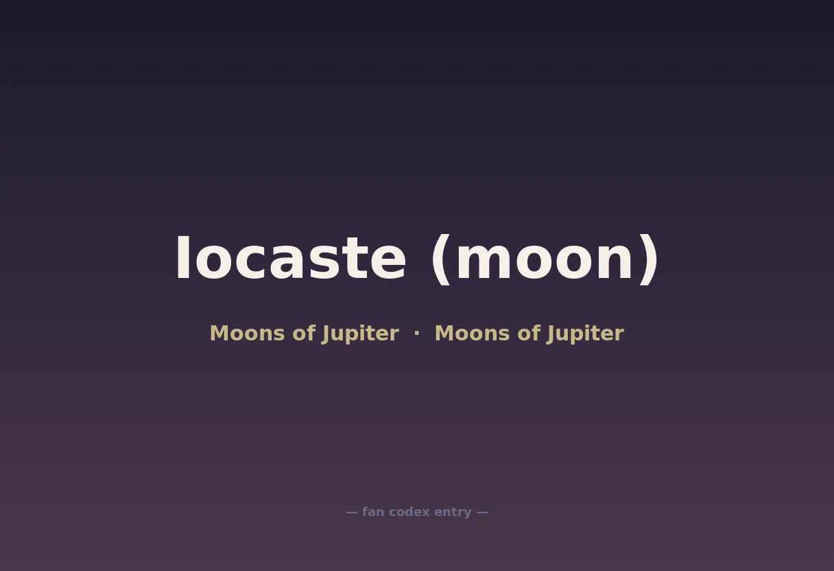Iocaste (moon)