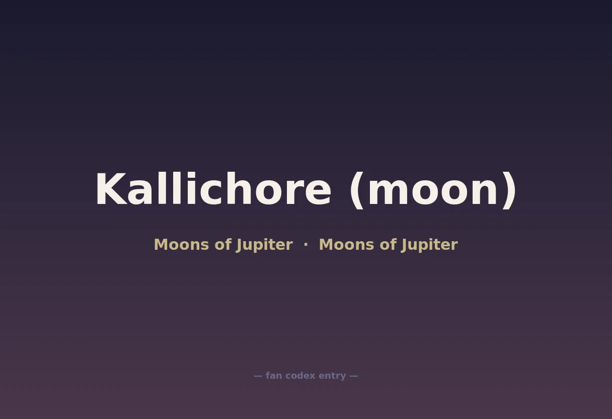 Kallichore (moon)