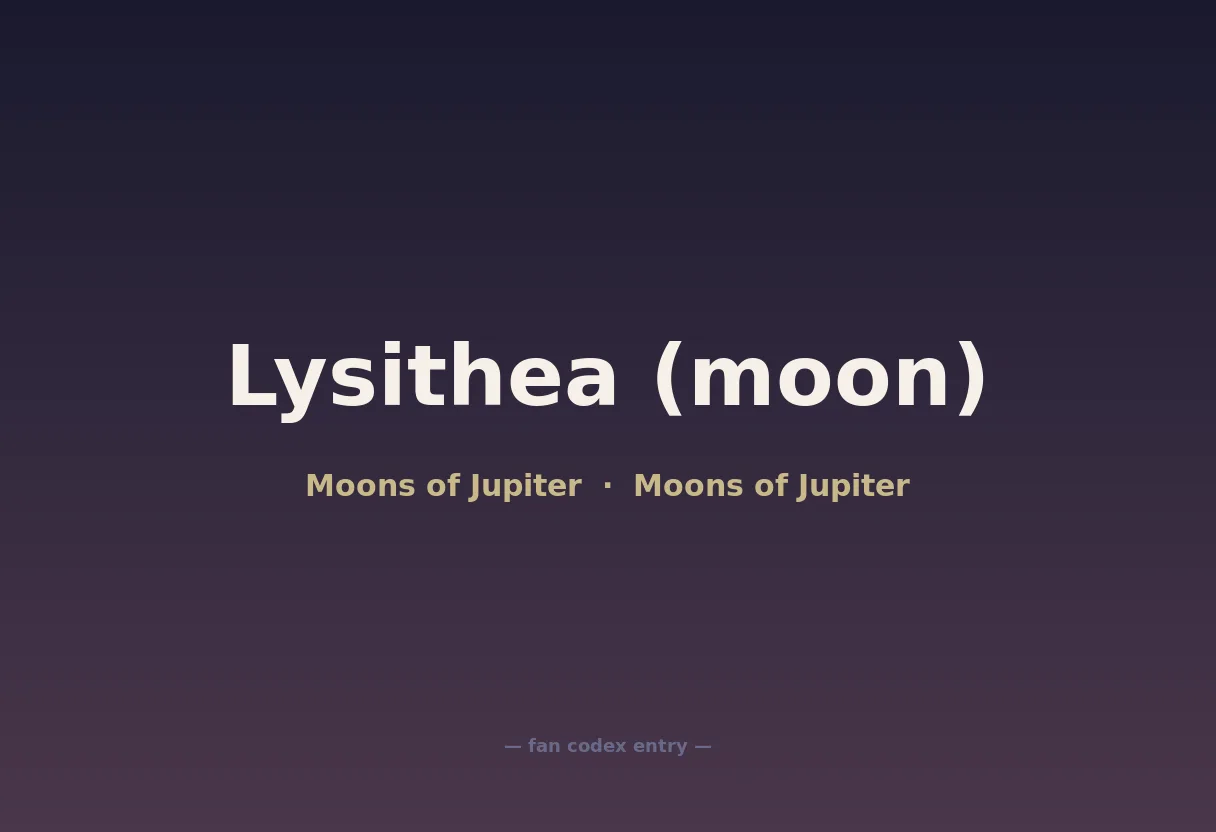 Lysithea (moon)