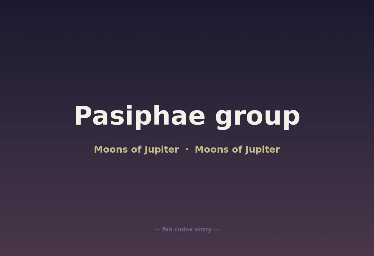 Pasiphae group