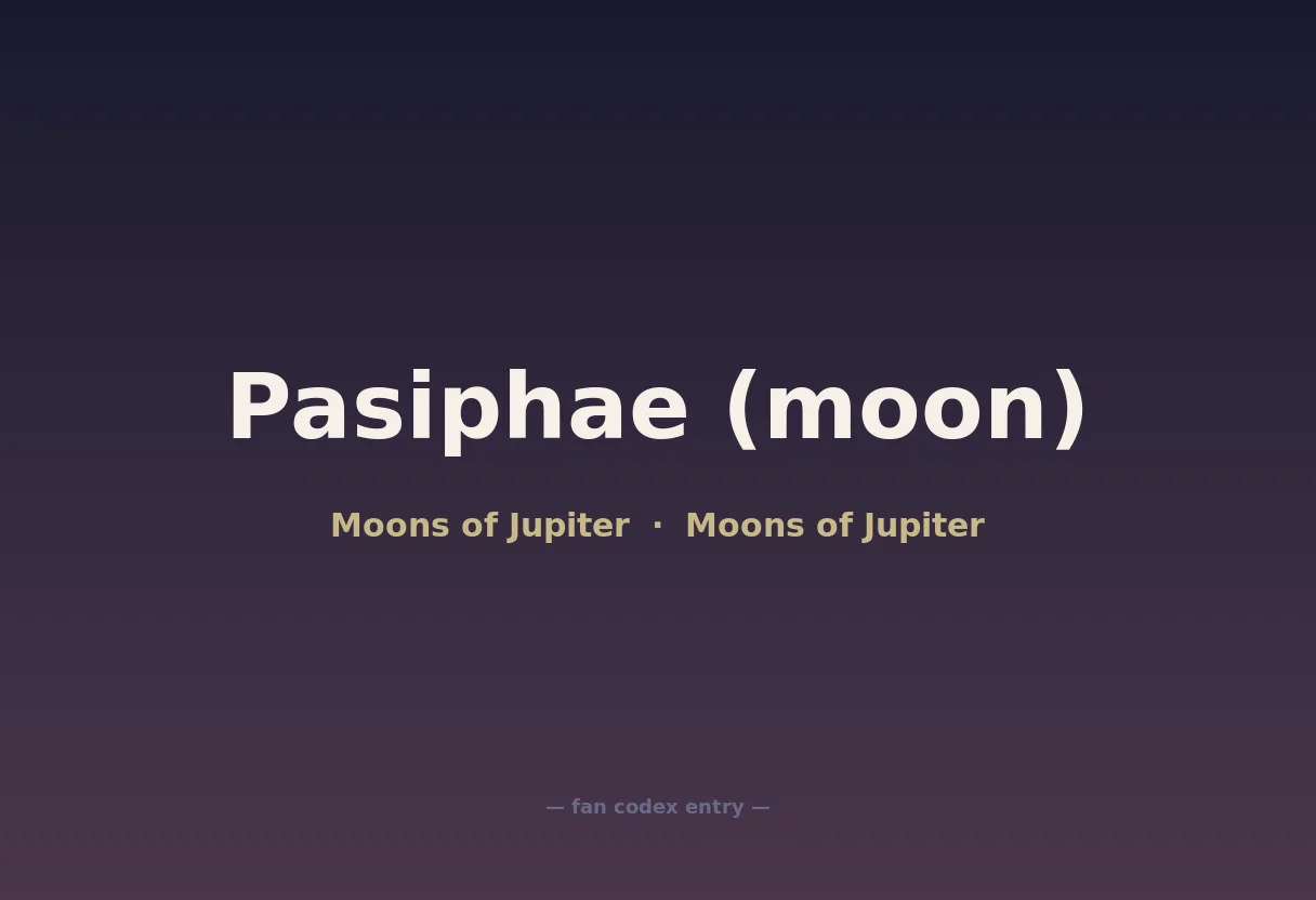 Pasiphae (moon)