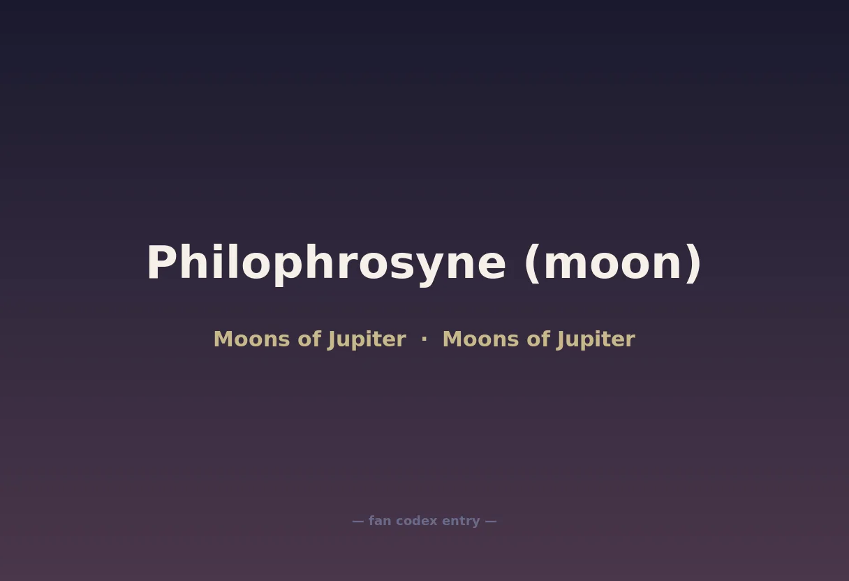 Philophrosyne (moon)