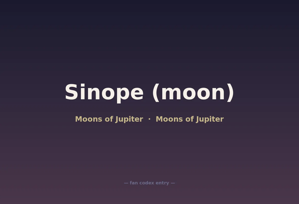 Sinope (moon)