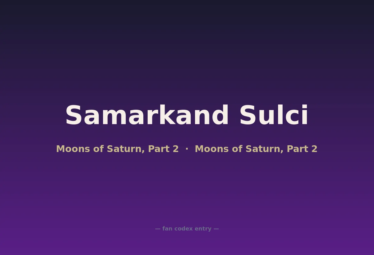 Samarkand Sulci