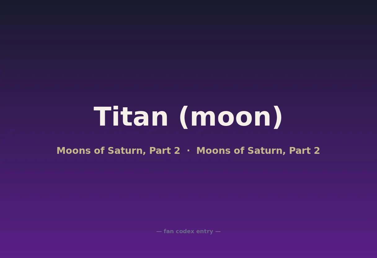 Titan (moon)