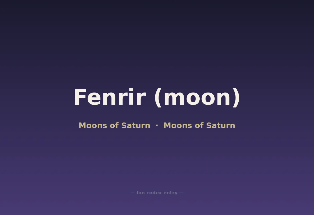 Fenrir (moon)