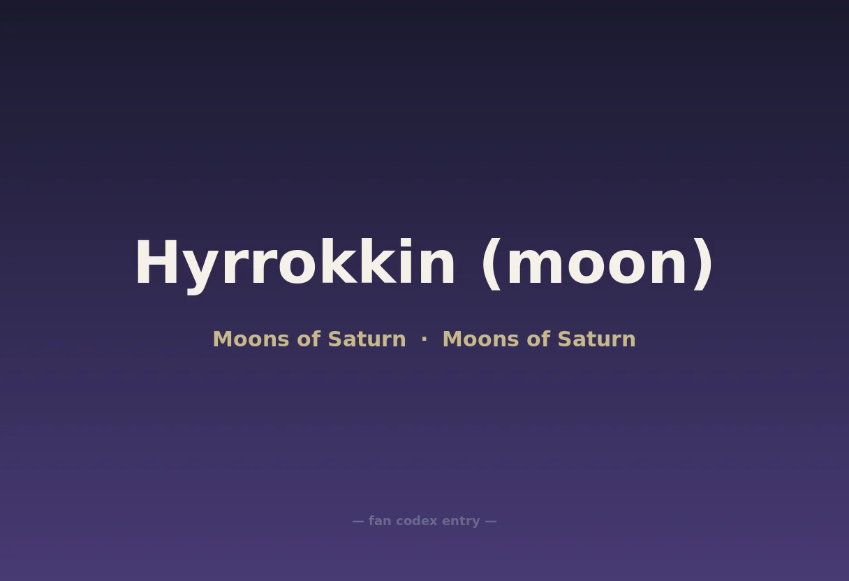 Hyrrokkin (moon)