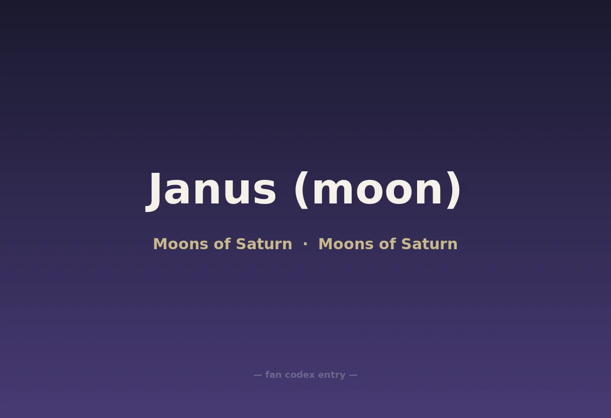 Janus (moon)