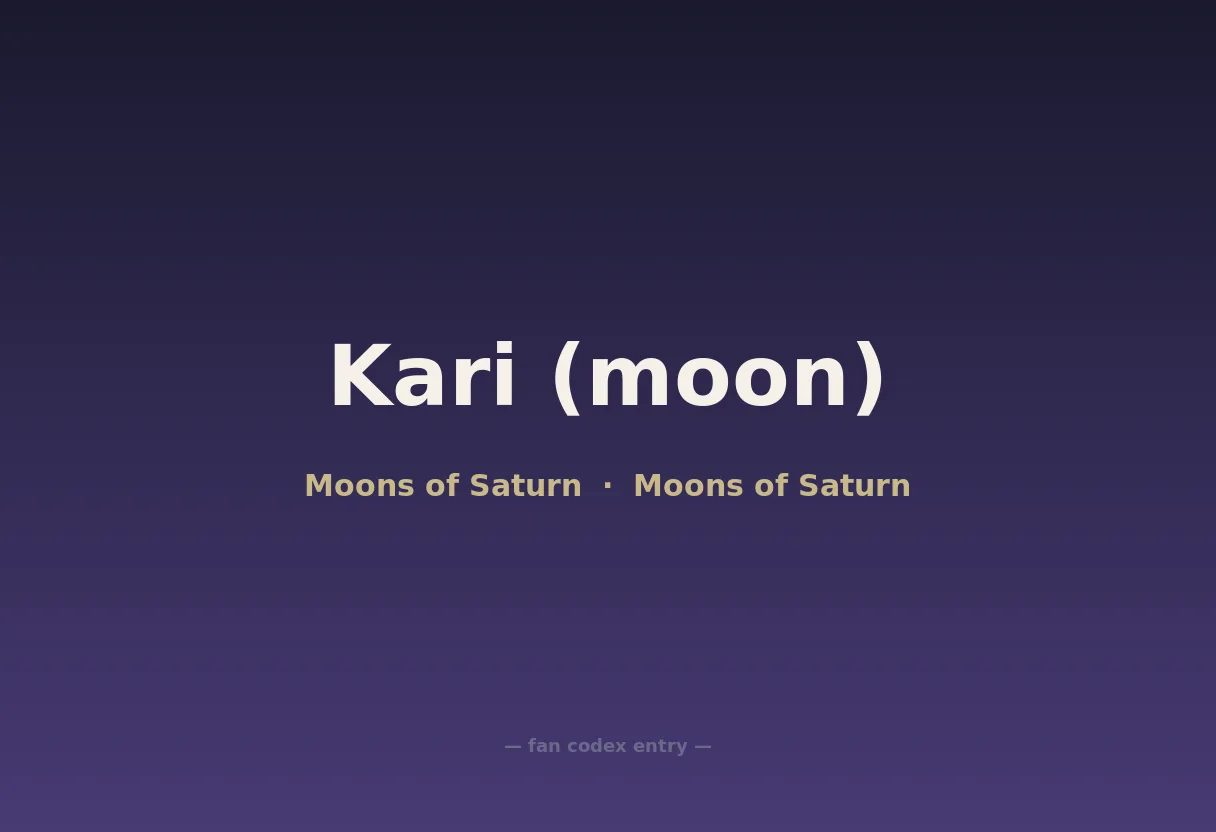 Kari (moon)