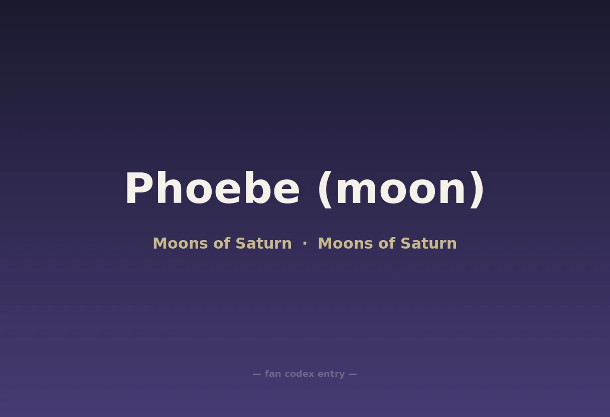 Phoebe (moon)