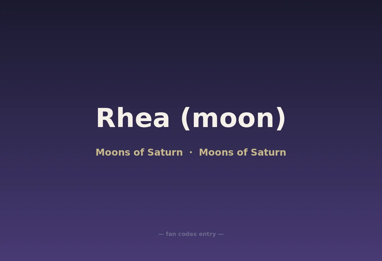 Rhea (moon)